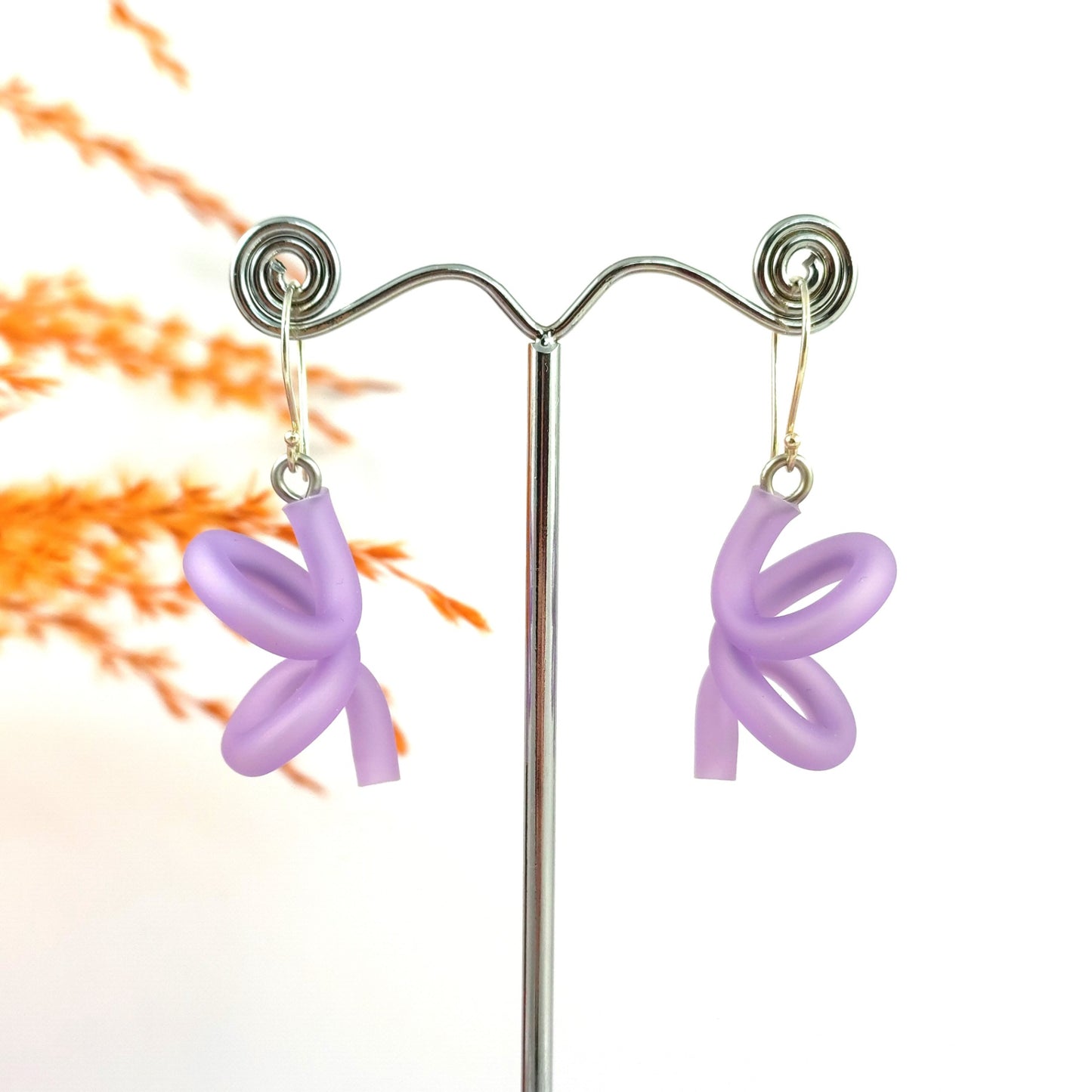 Lilac Carl earrings