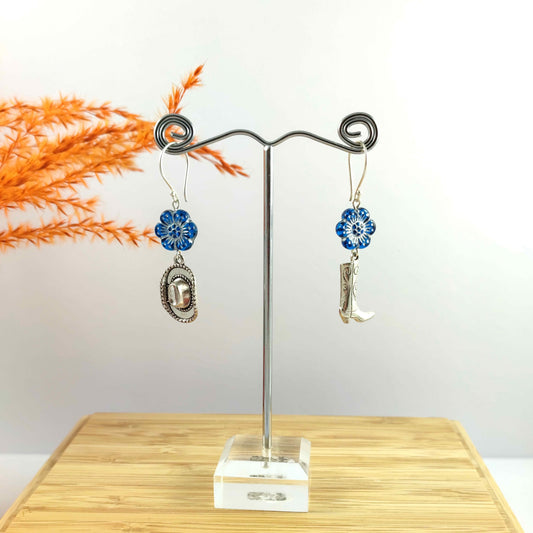 Blue Cowboy earrings