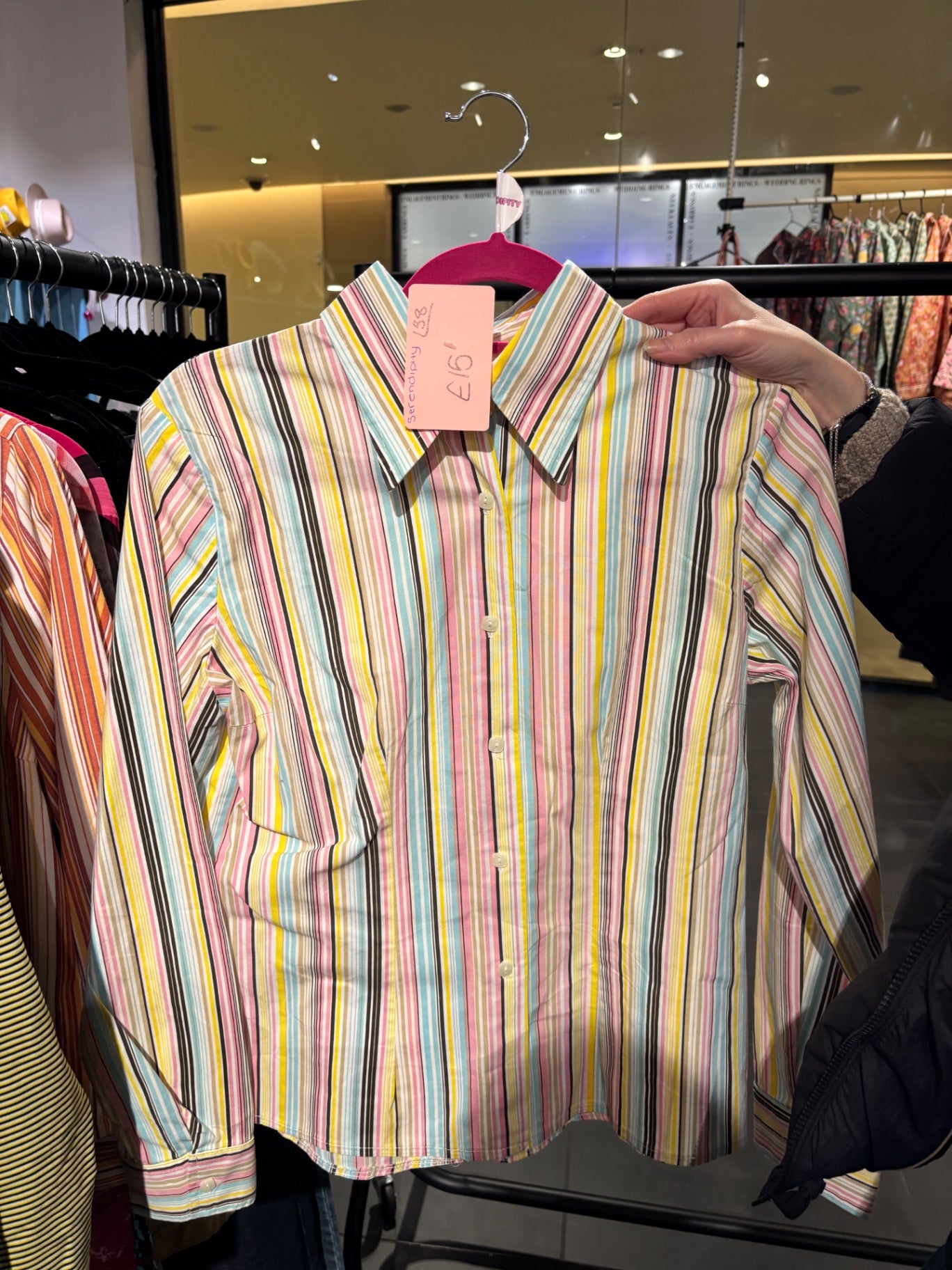 Striped multicoloured shirt