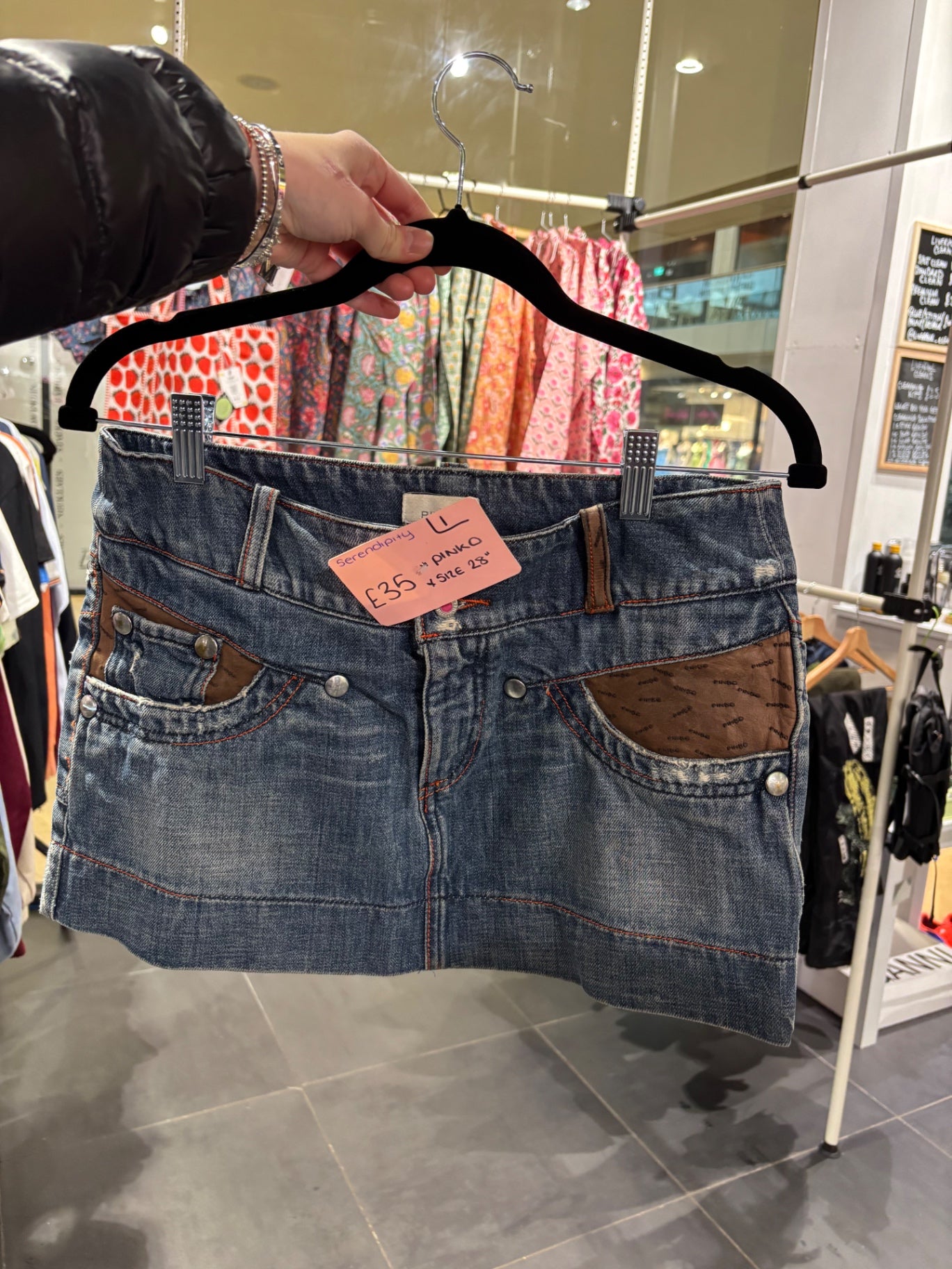 Pinko denim skirt