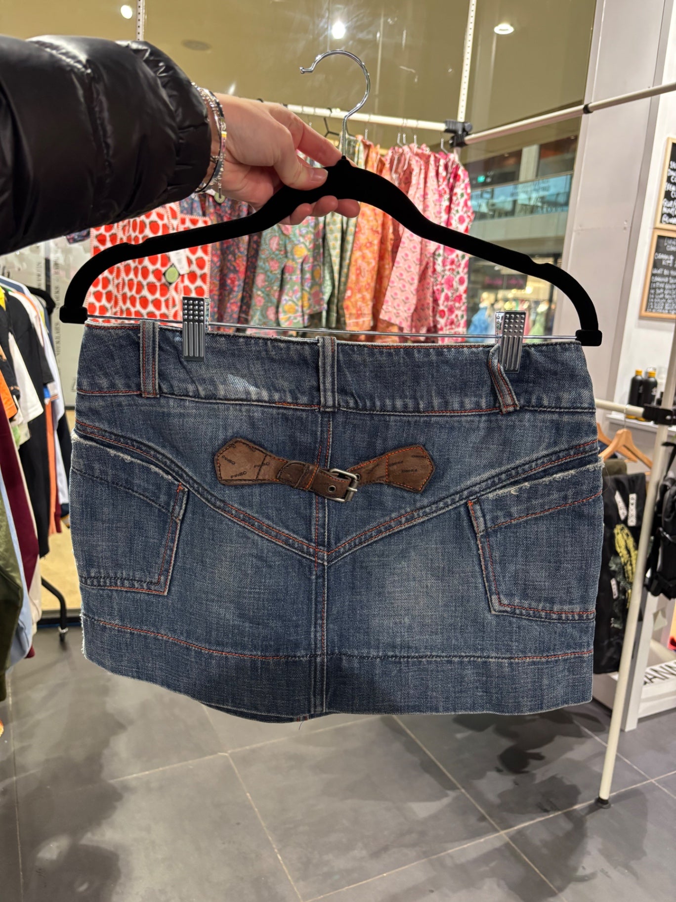 Pinko denim skirt