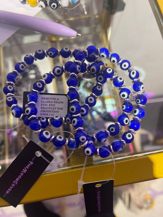 Lucky eye bracelet royal blue