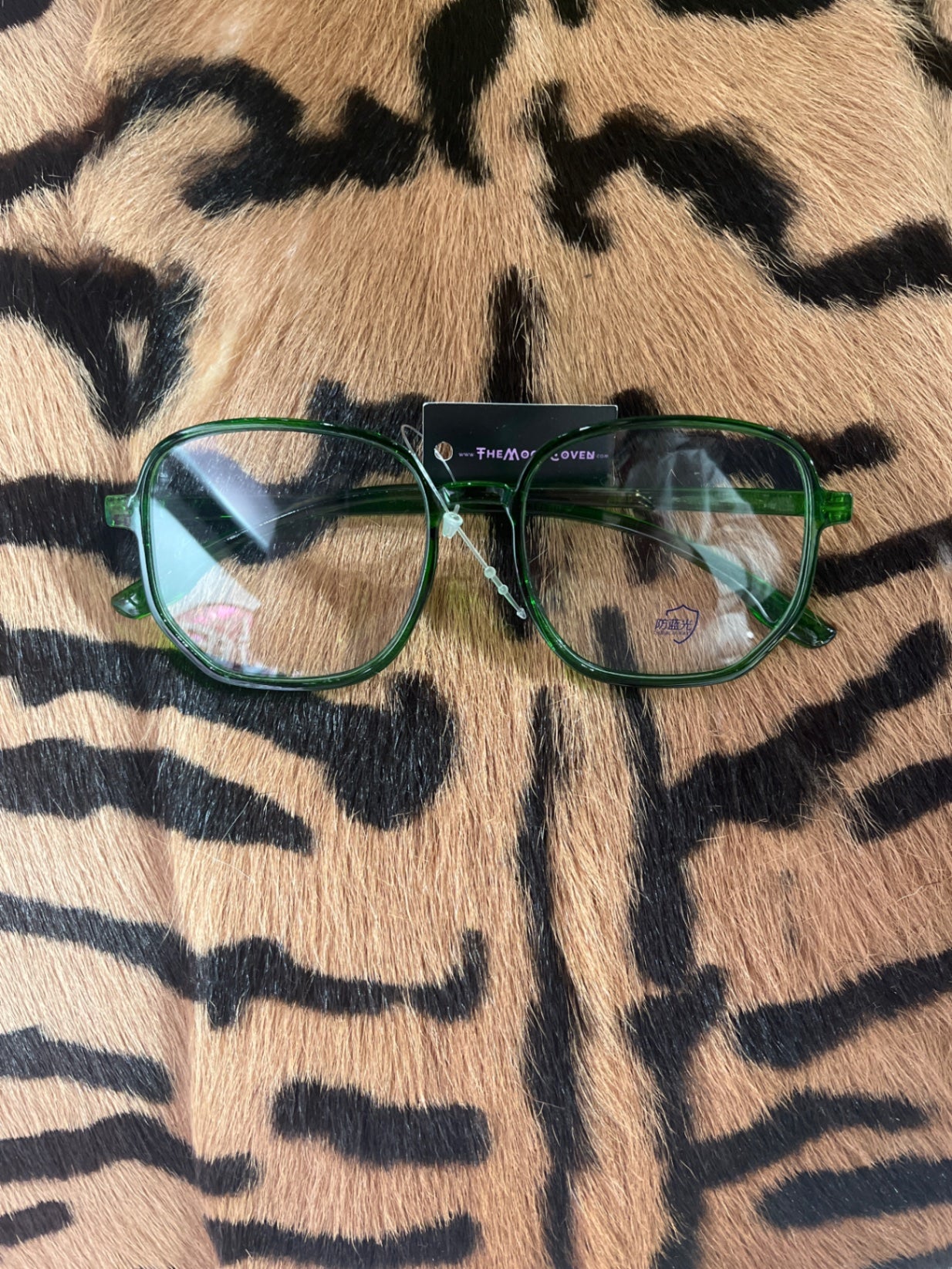 Anti Blue Light Glasses Square Green