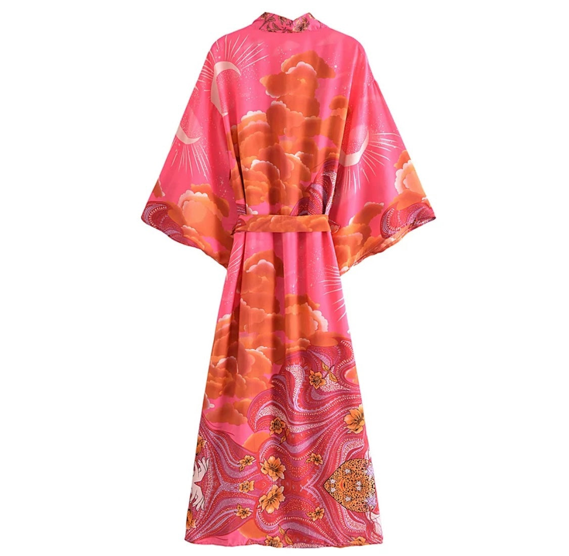 Pink Luna Sunset Kimono