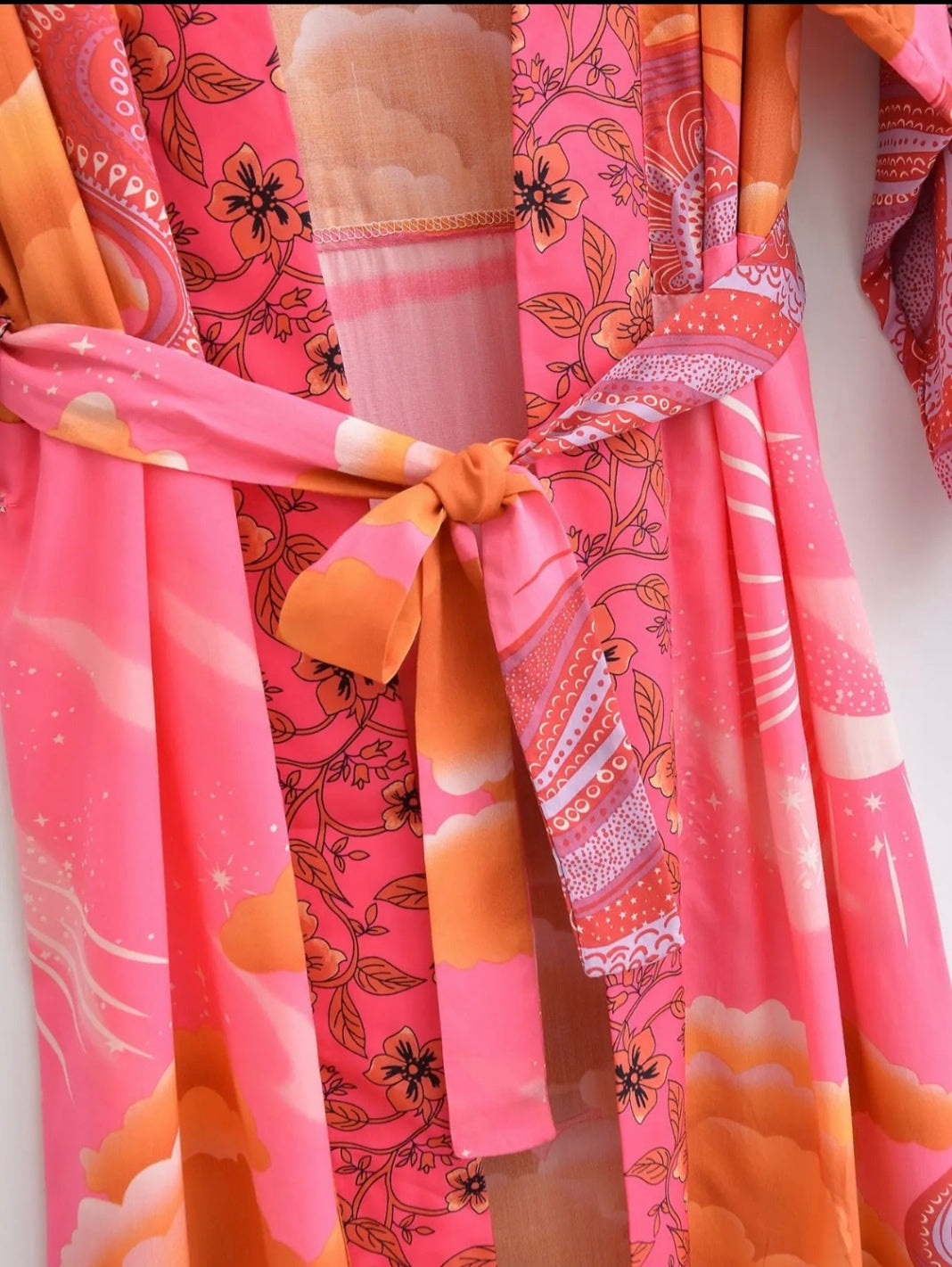 Pink Luna Sunset Kimono