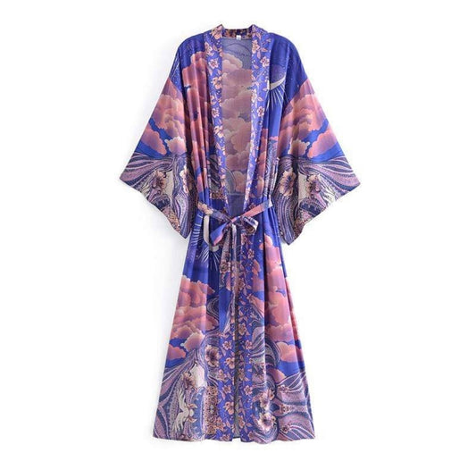 Purple Luna Night Kimono