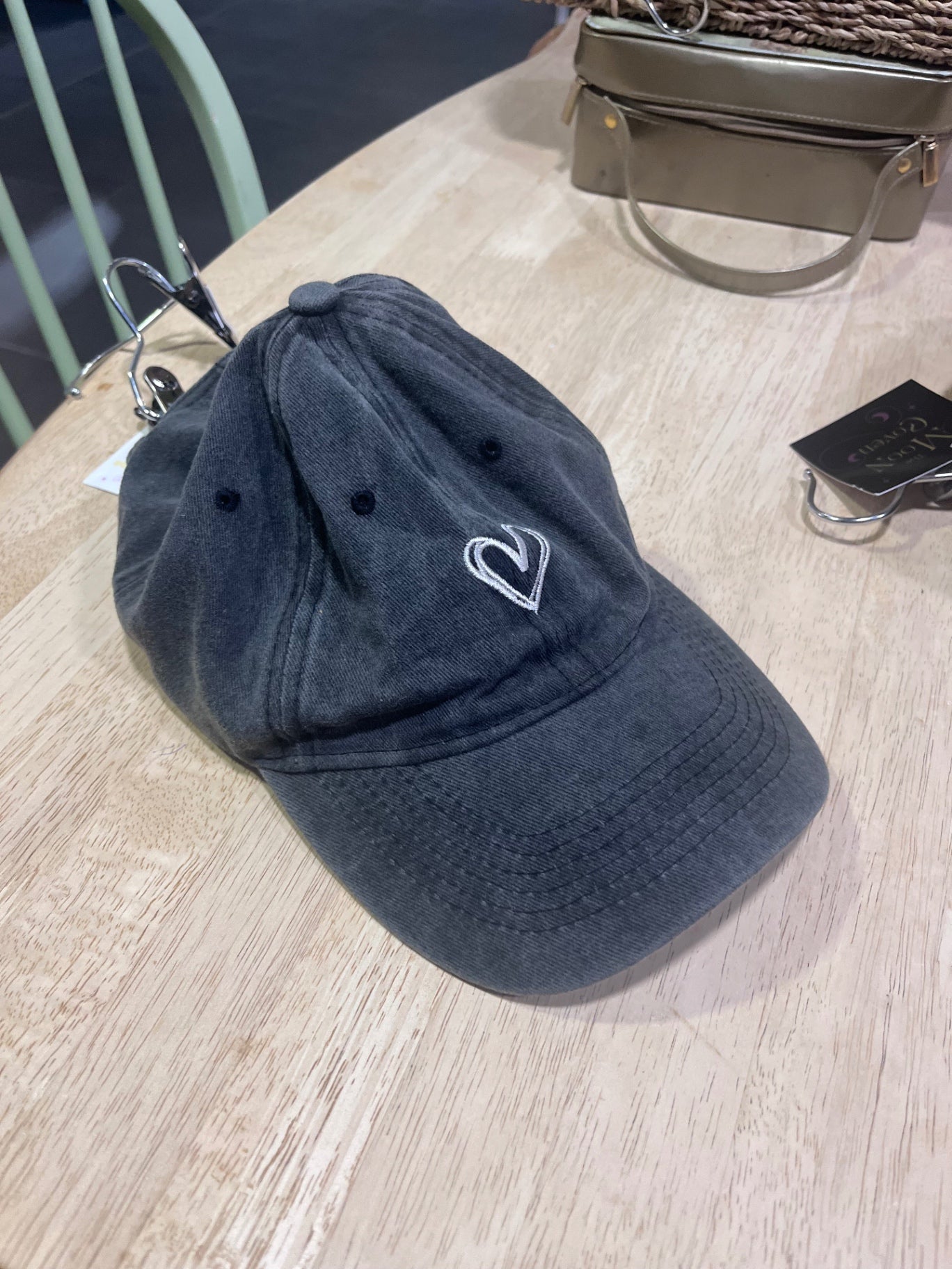 Love Heart Cap Black