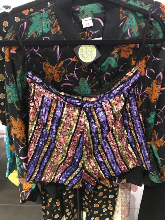 Sequin shorts