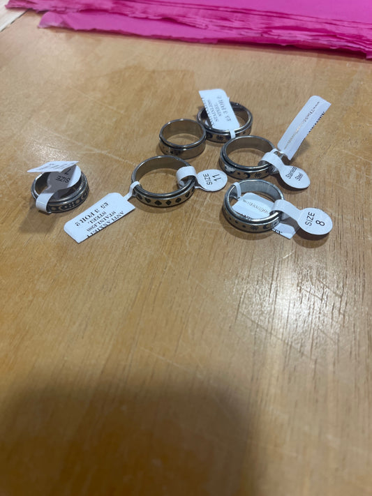 Silver Anti anxiety Rings