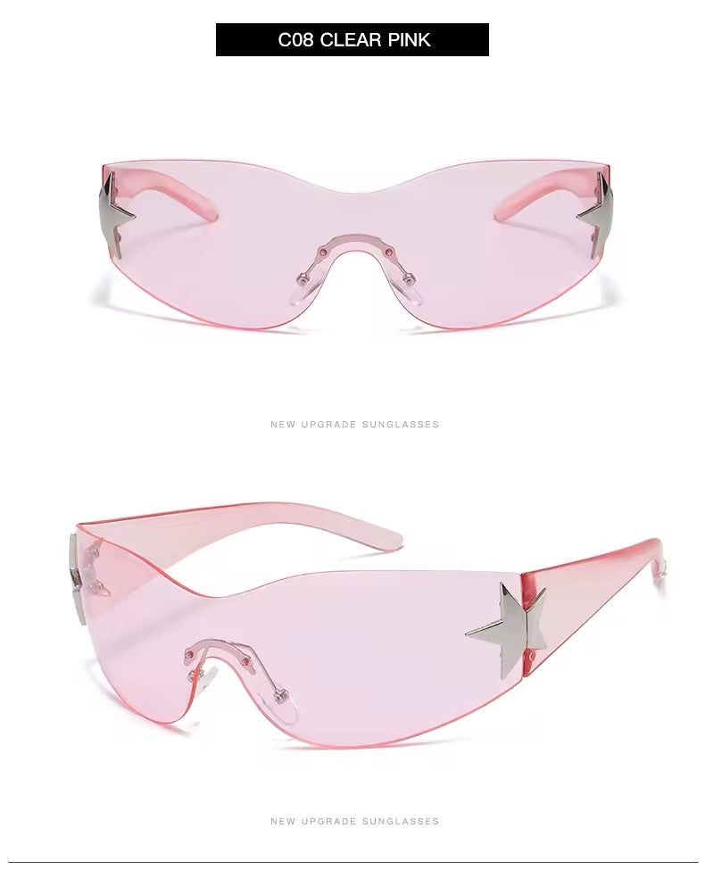 Y2K Pink Star Sunnies