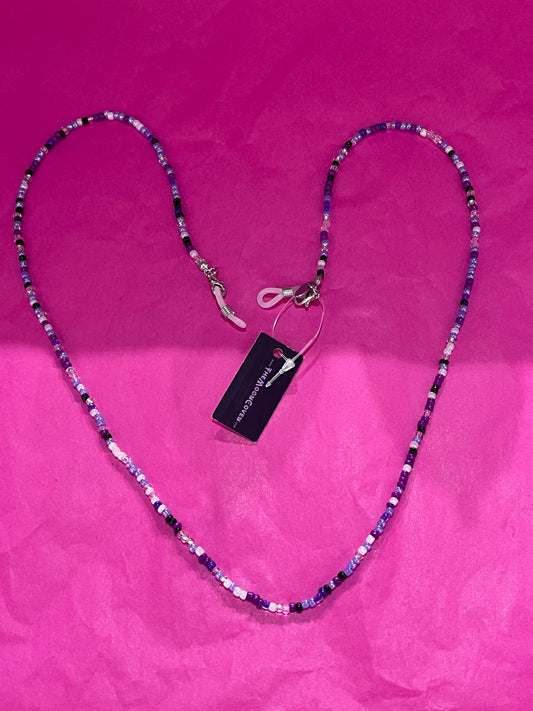 Purple Bead Sunglasses Chain