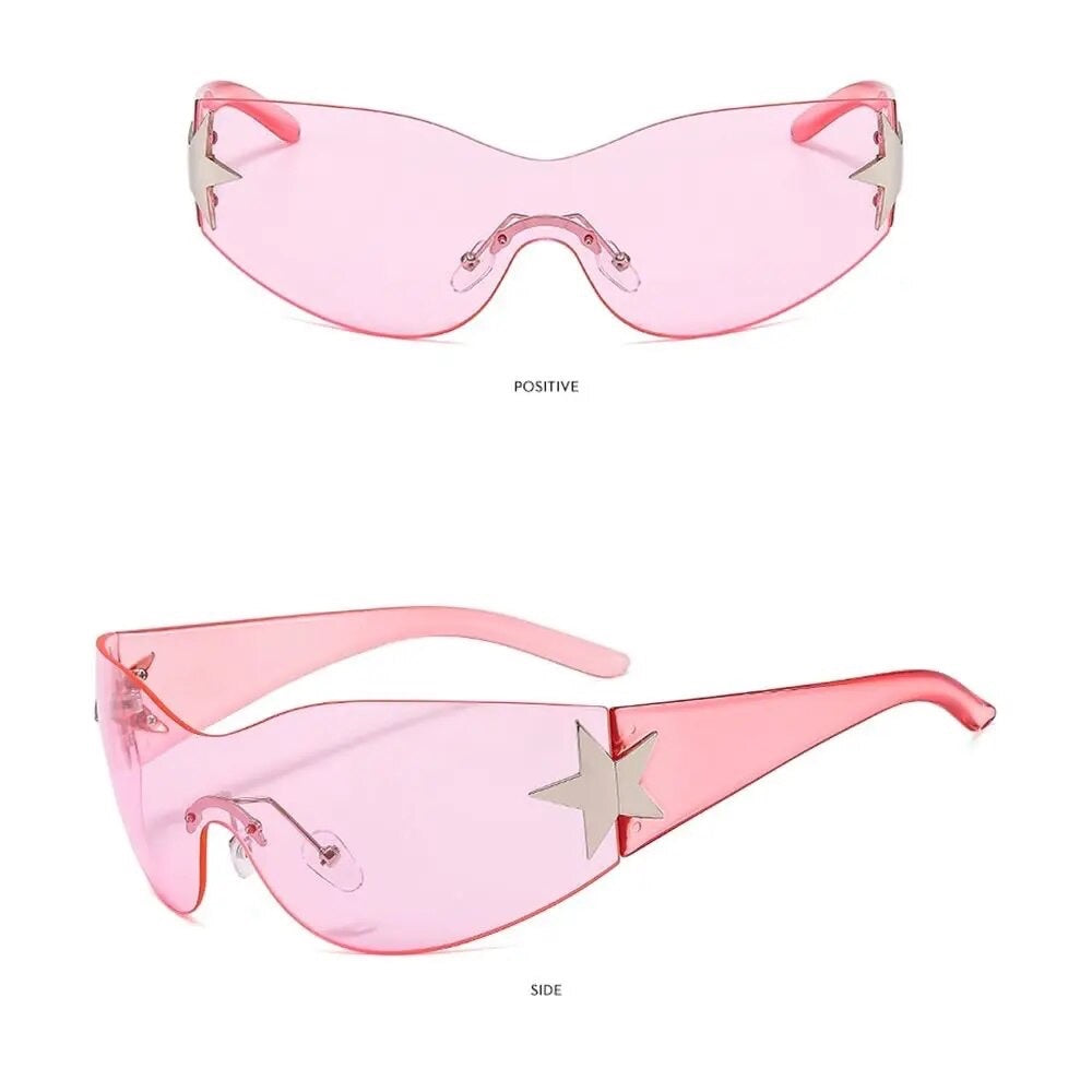 Y2K Pink Star Sunnies