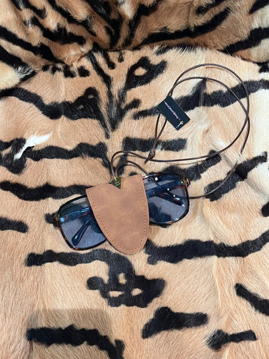 Tan Sunglasses Pouch Holder