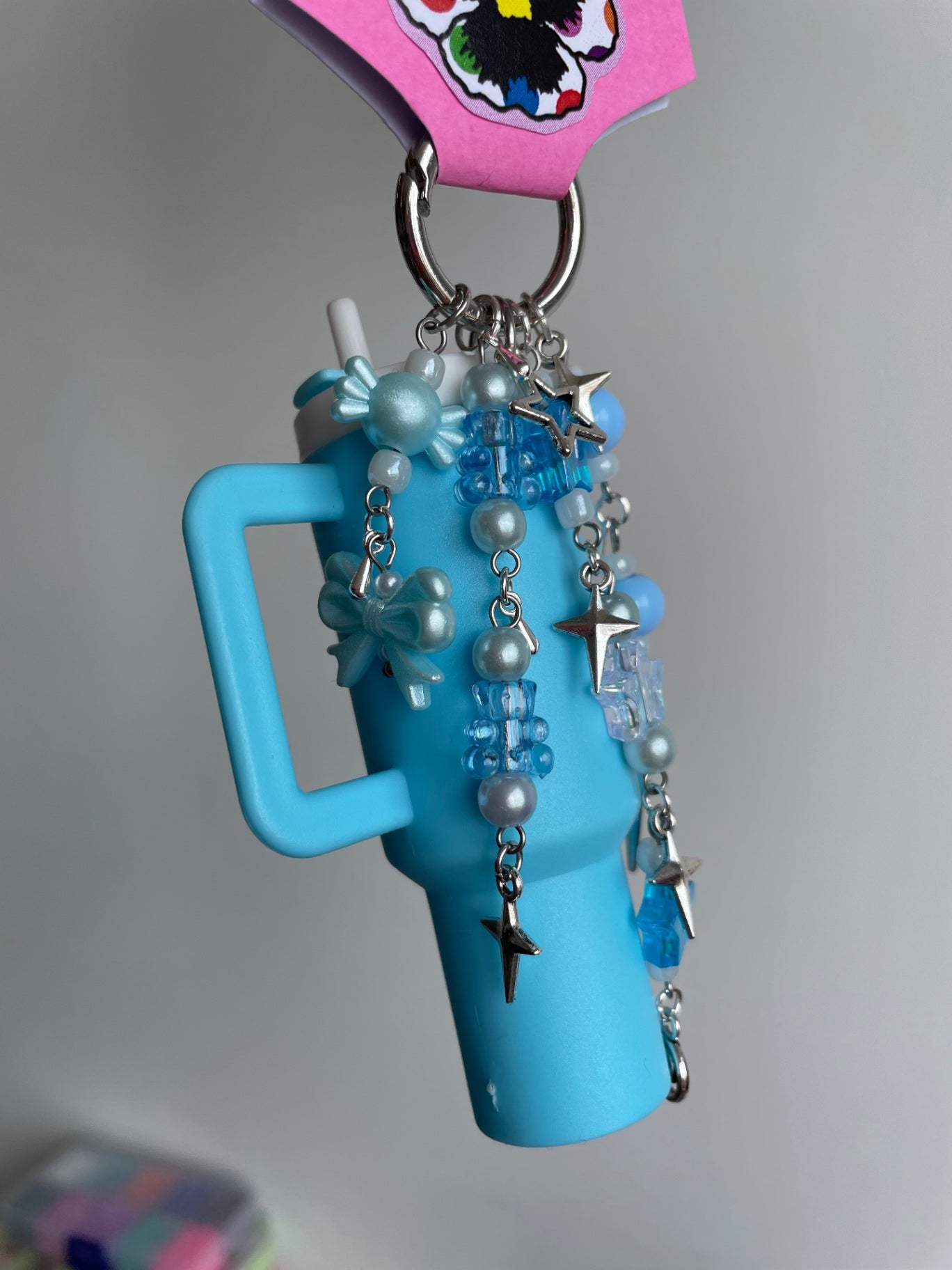Blue Tumbler Keychain