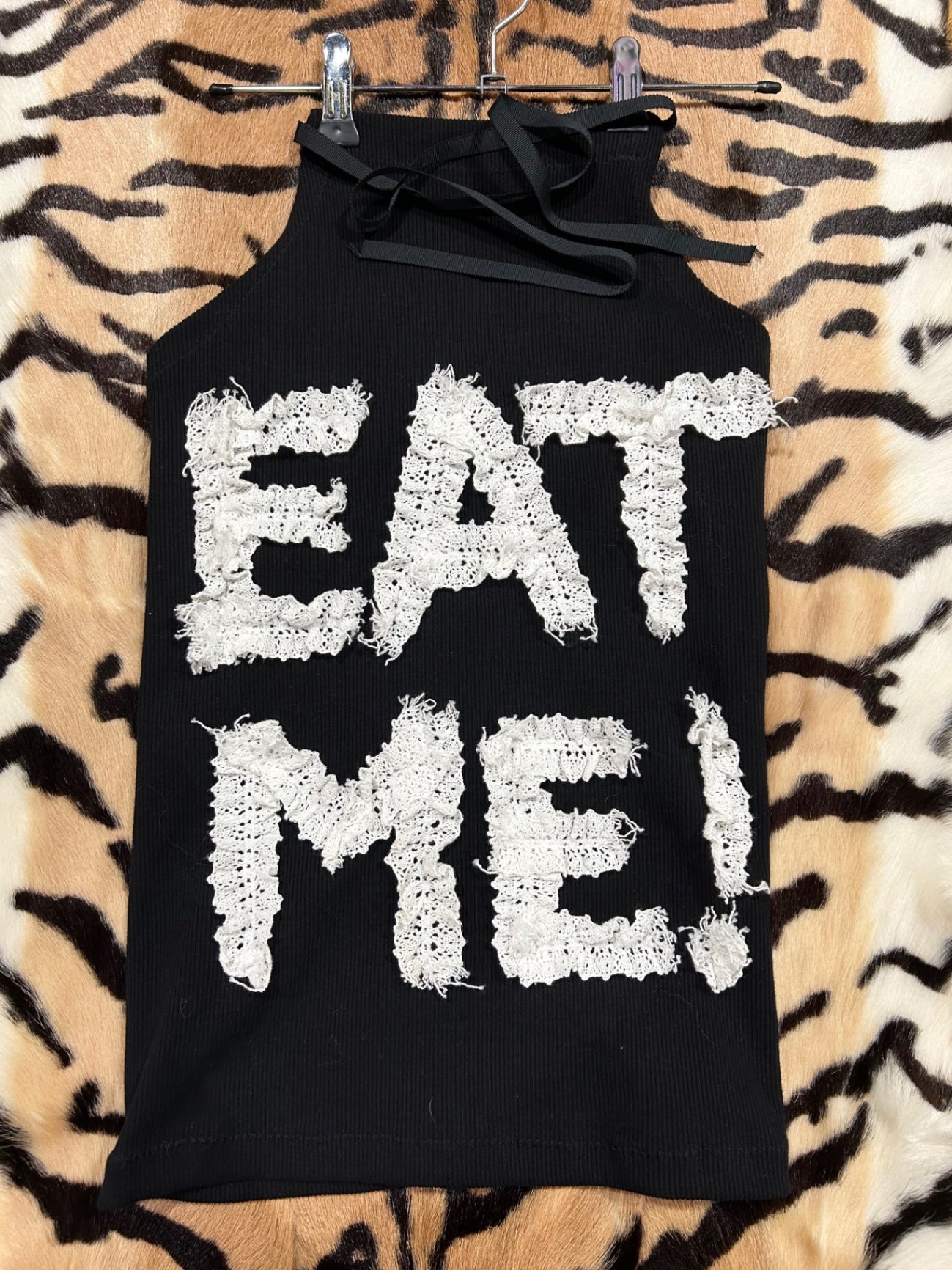 Upcycled ribbed tank top