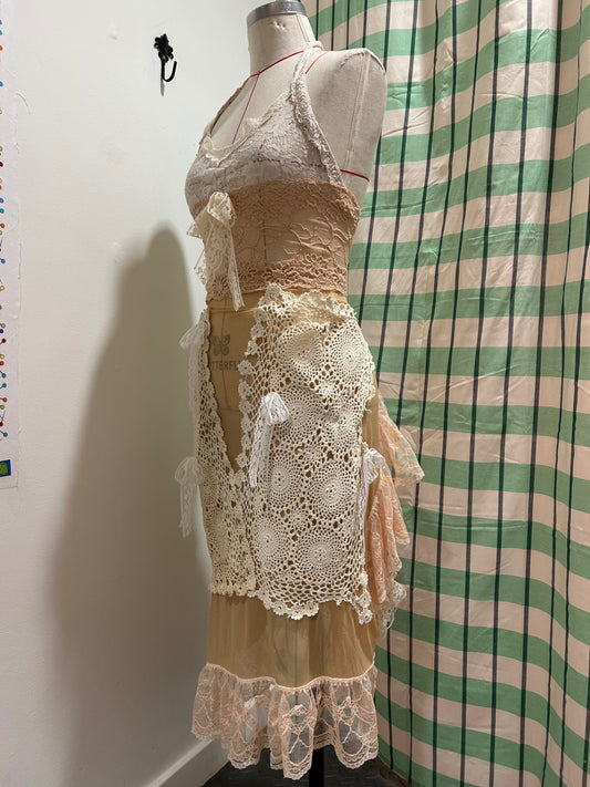 Upcyclet scrap dress