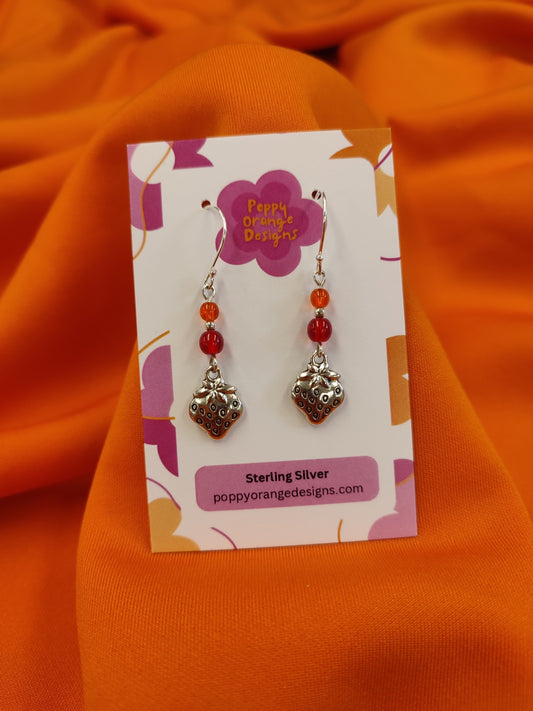 Strawberry Charm Earrings