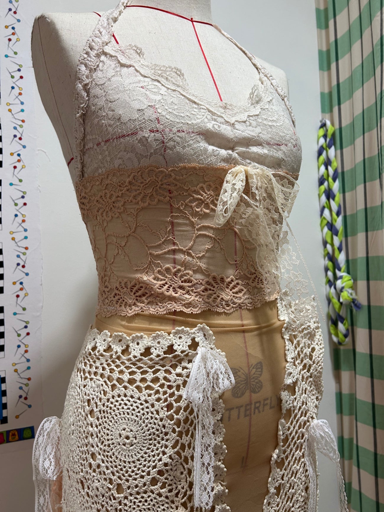 Upcyclet scrap dress