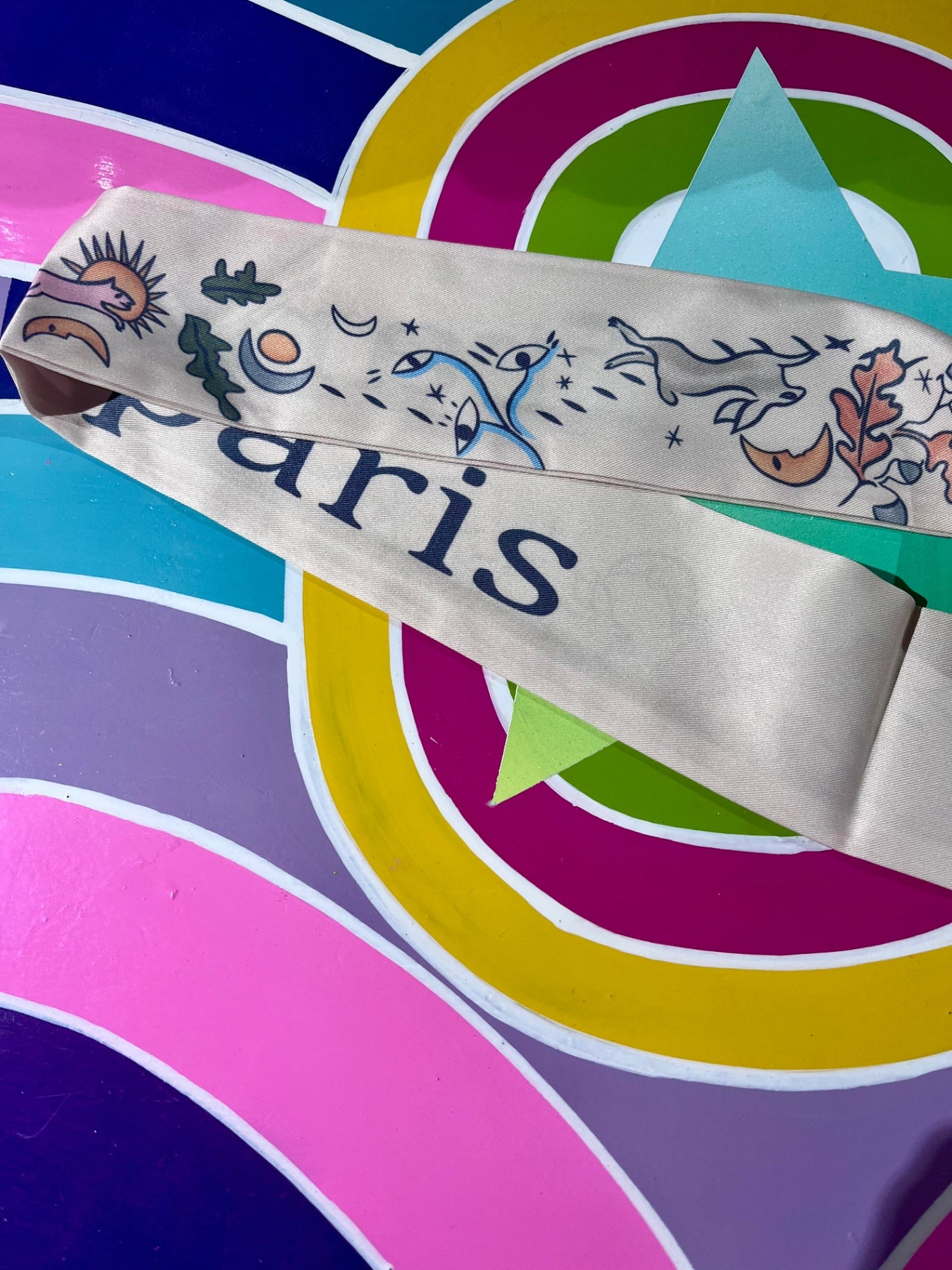 Cream Luna Dance Scarf