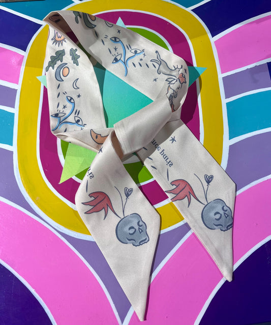 Cream Luna Dance Scarf