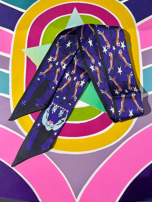 Purple Starry Tiger Scarf