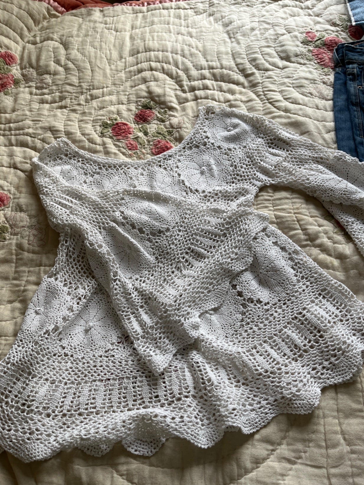 White lace dress