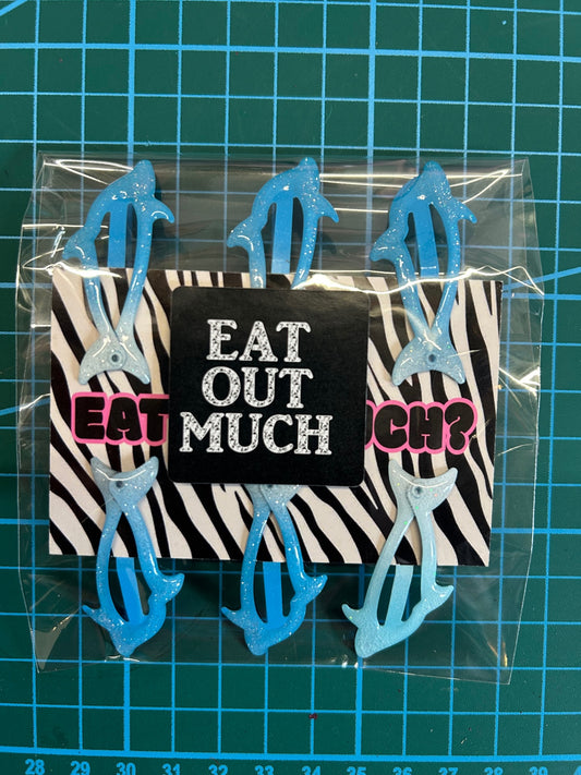 Dolphin hair clips