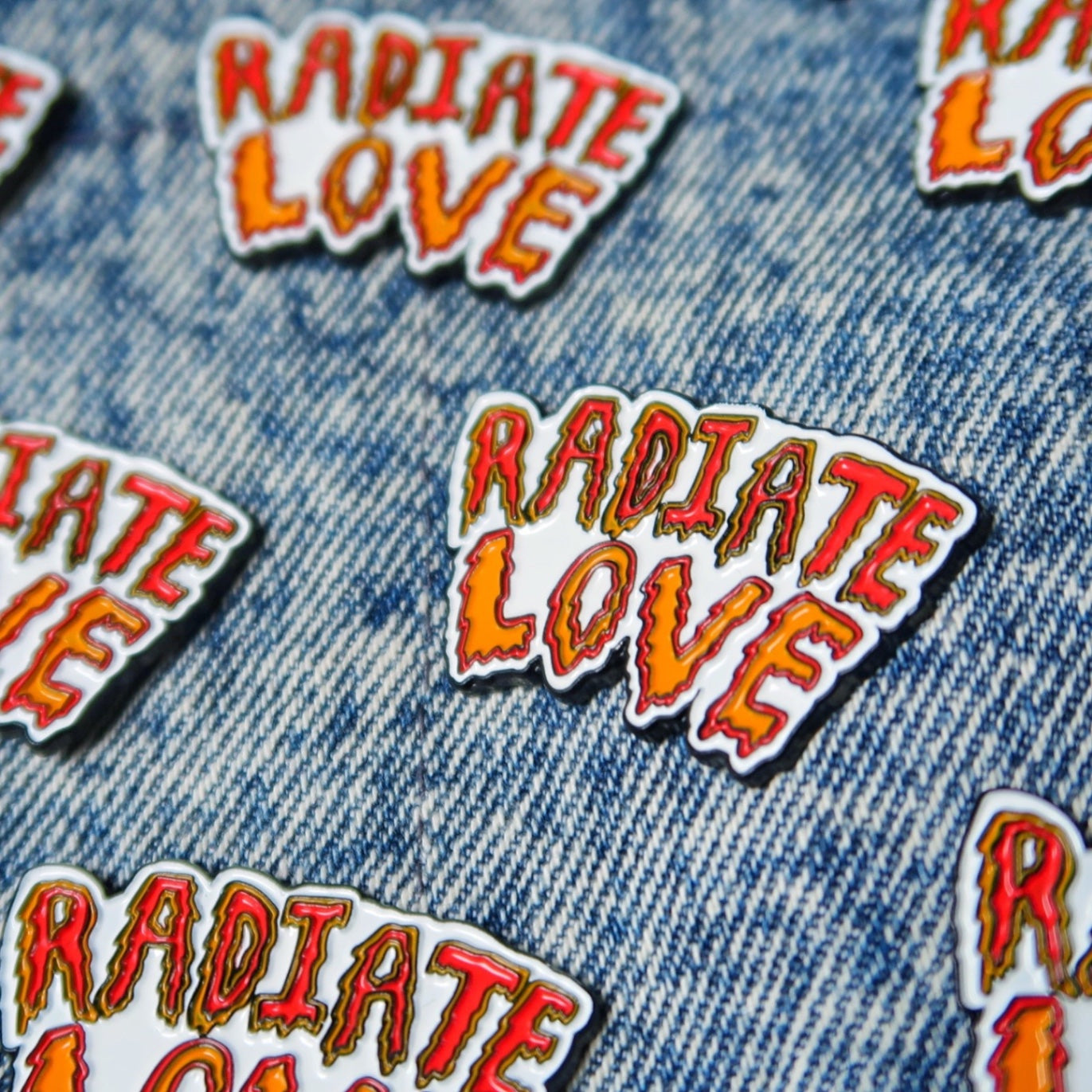 Radiate Love pin badge