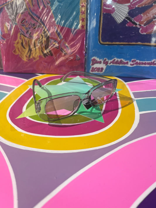 90s Oblong Sunnies Grey