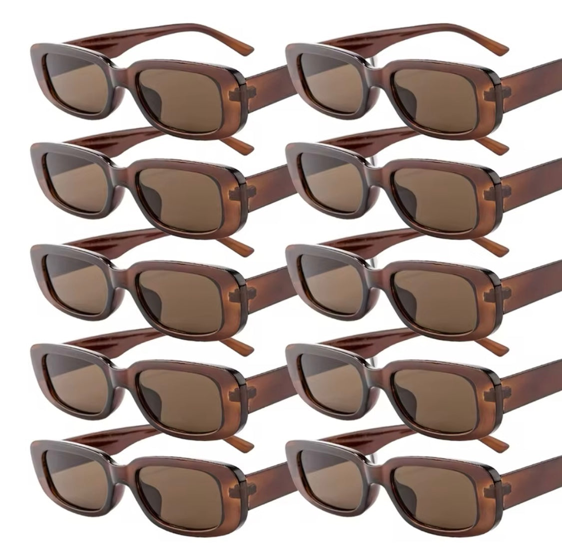 90s Oblong Sunnies Tan