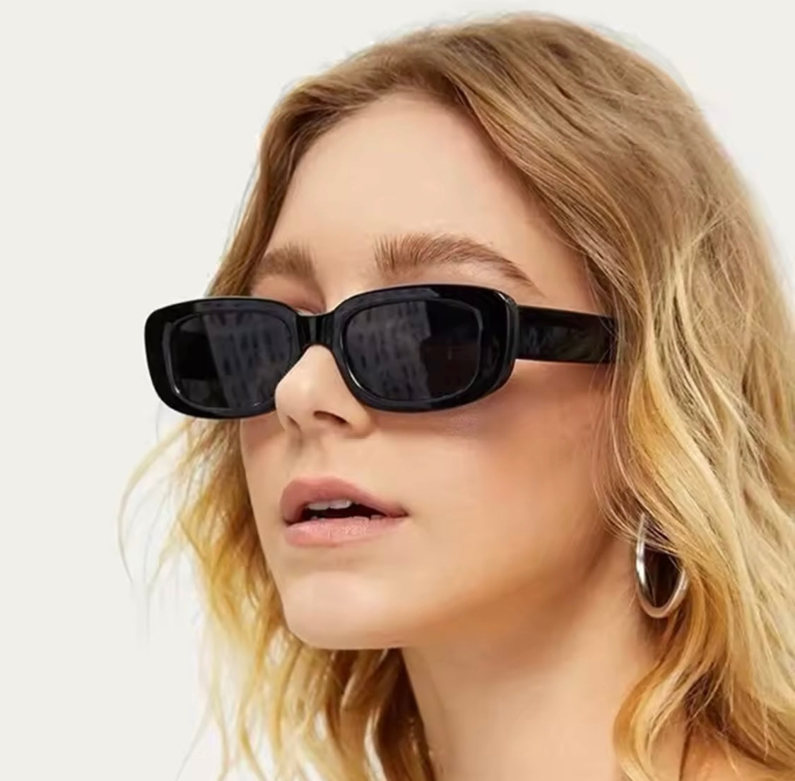 90s Oblong Sunnies Green