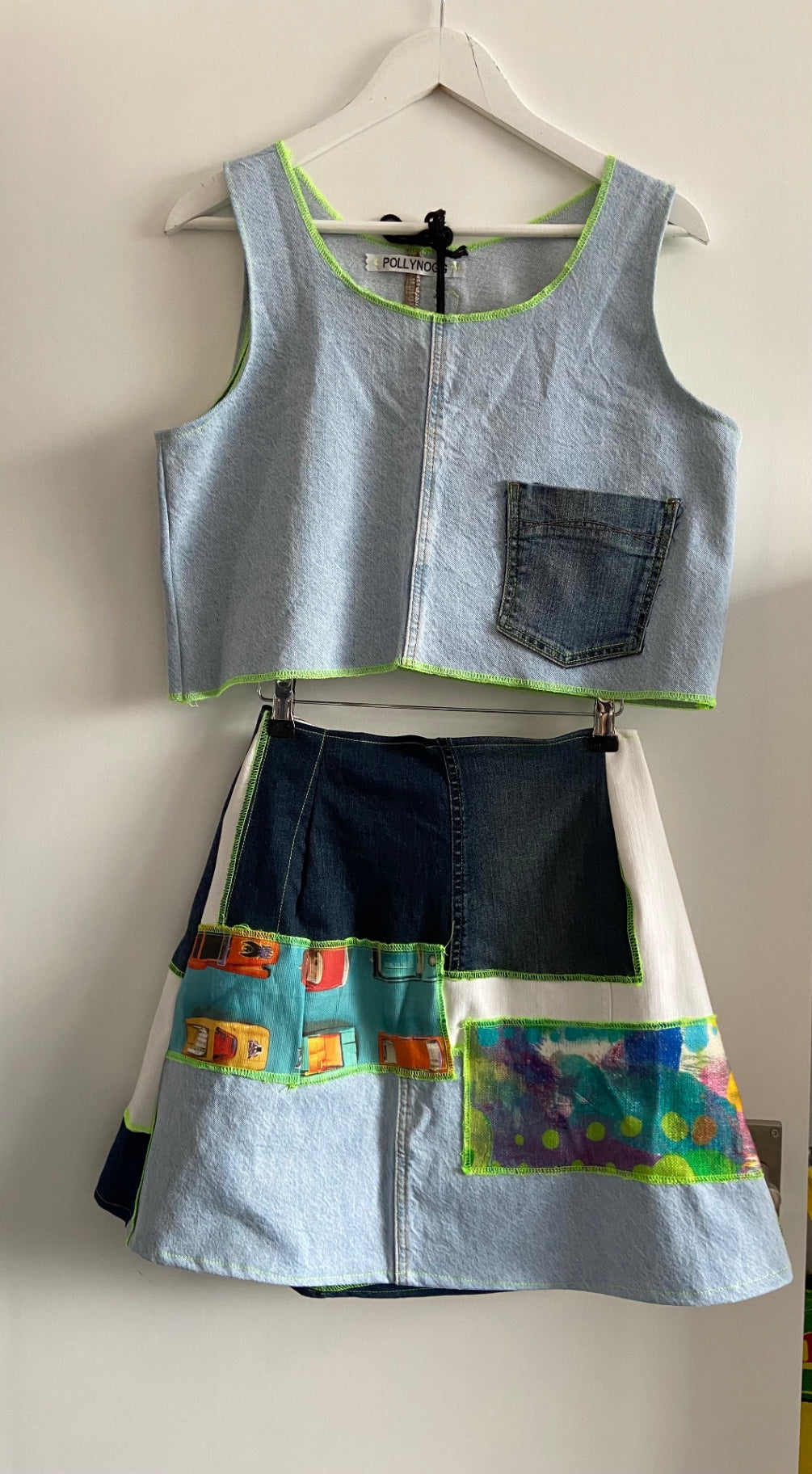 Hand Made Denim Two Piece