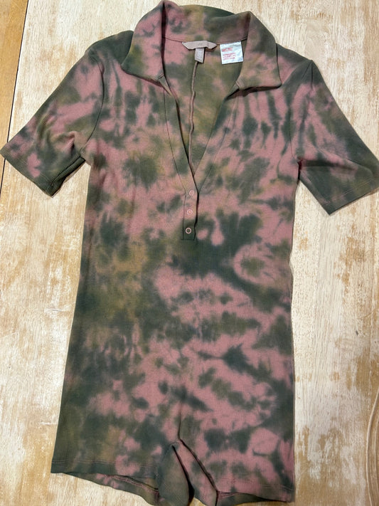 Camo Tie Dye Romper