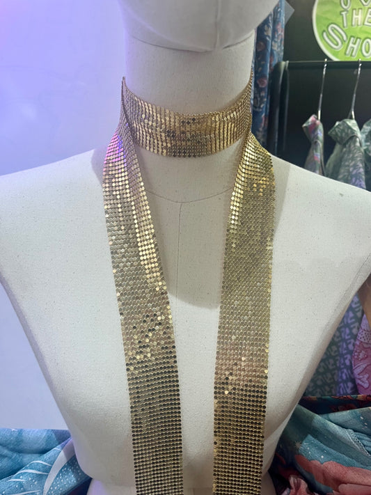 Disco Scarf Gold