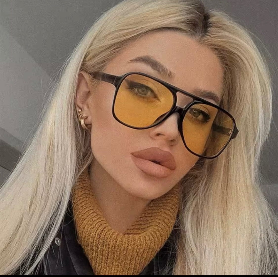 Mirage Aviator Sunnies Black Yellow