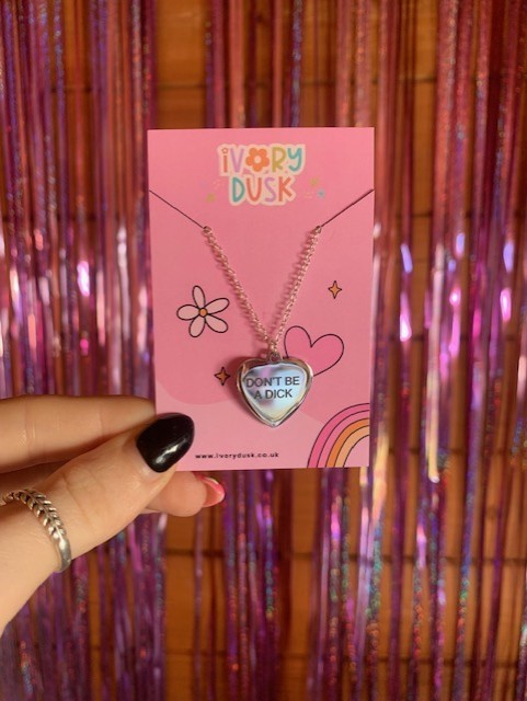 dont be a dick necklace
