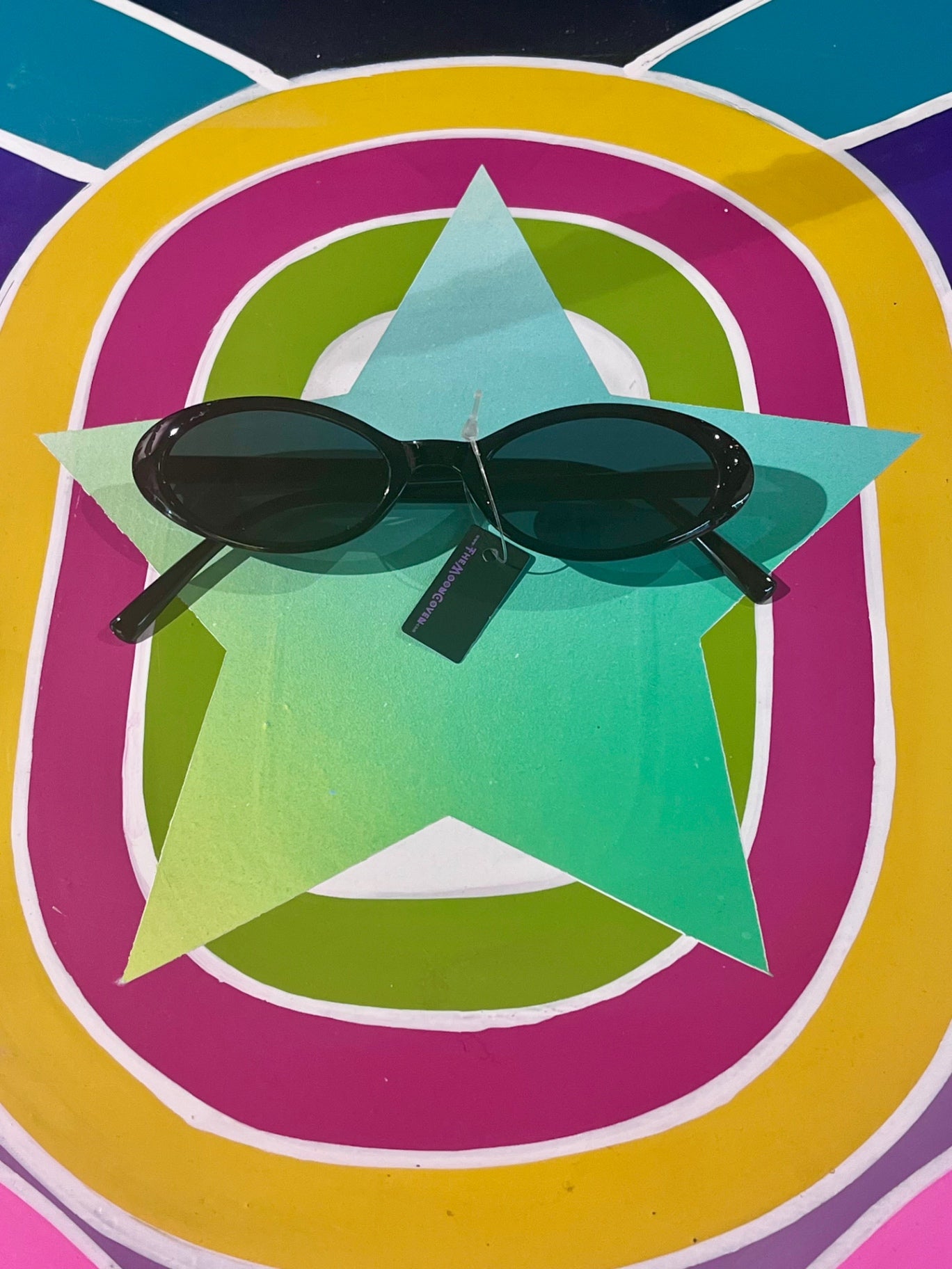 Oval City Mini Black Sunnies