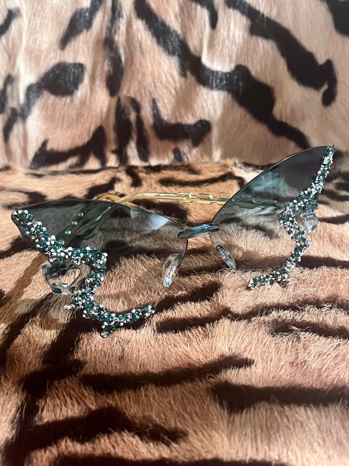 Gem Butterfly Sunnies Green