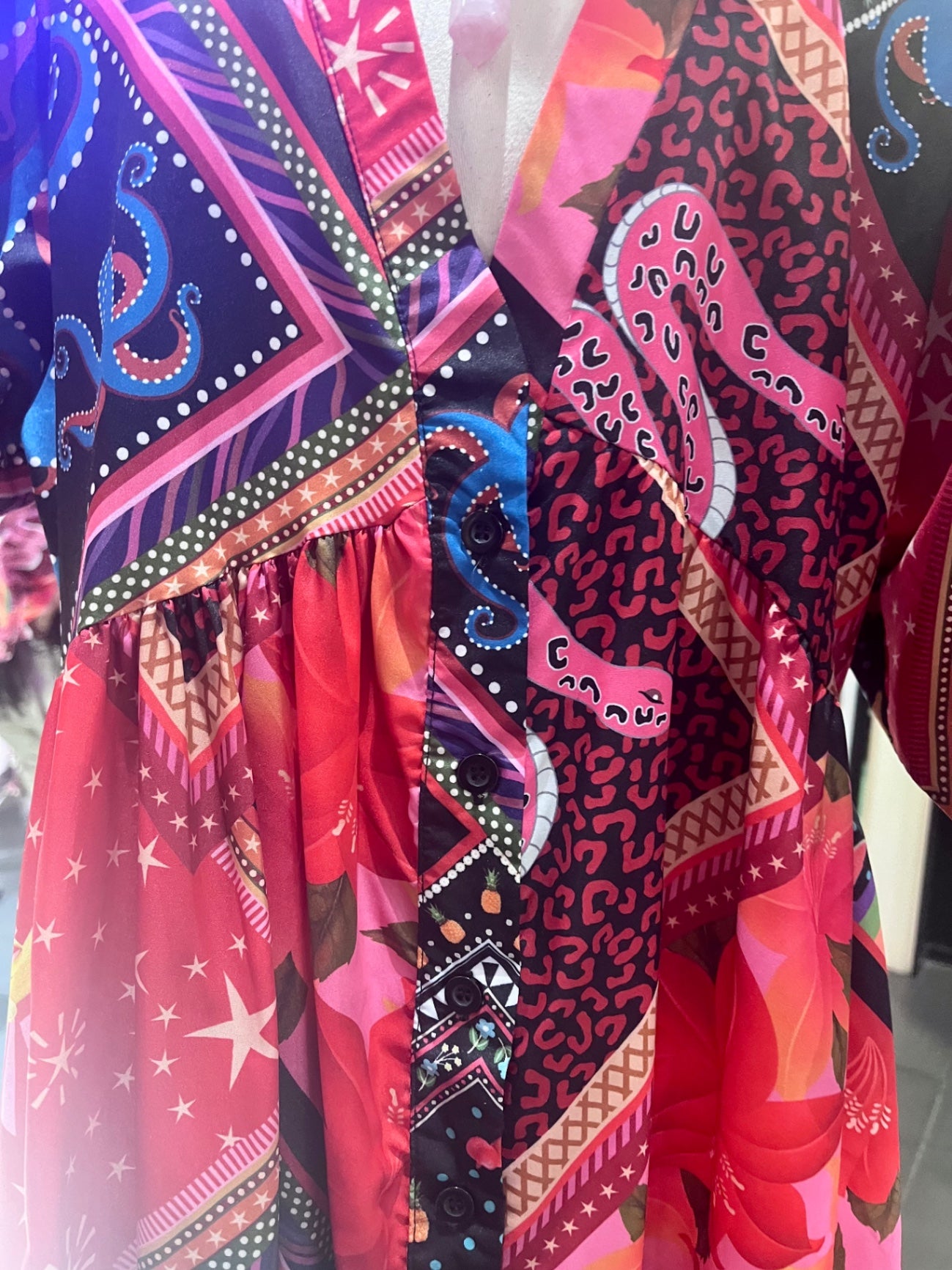 Starry Night Button Up Dress