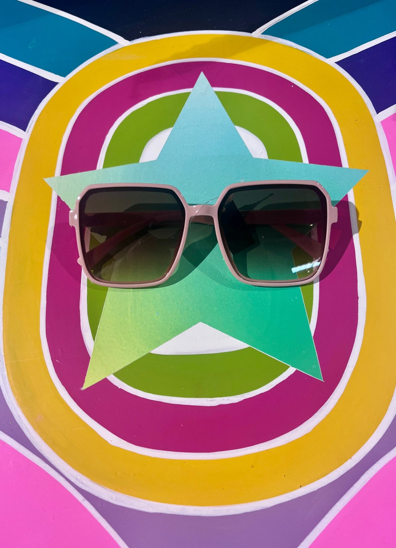 Pink Tan 60s Shirley Sunnies