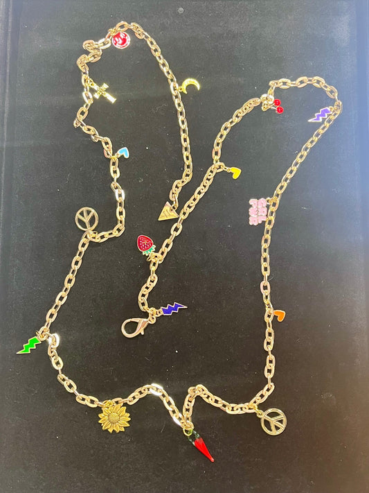 Gold Charm Chain Belt