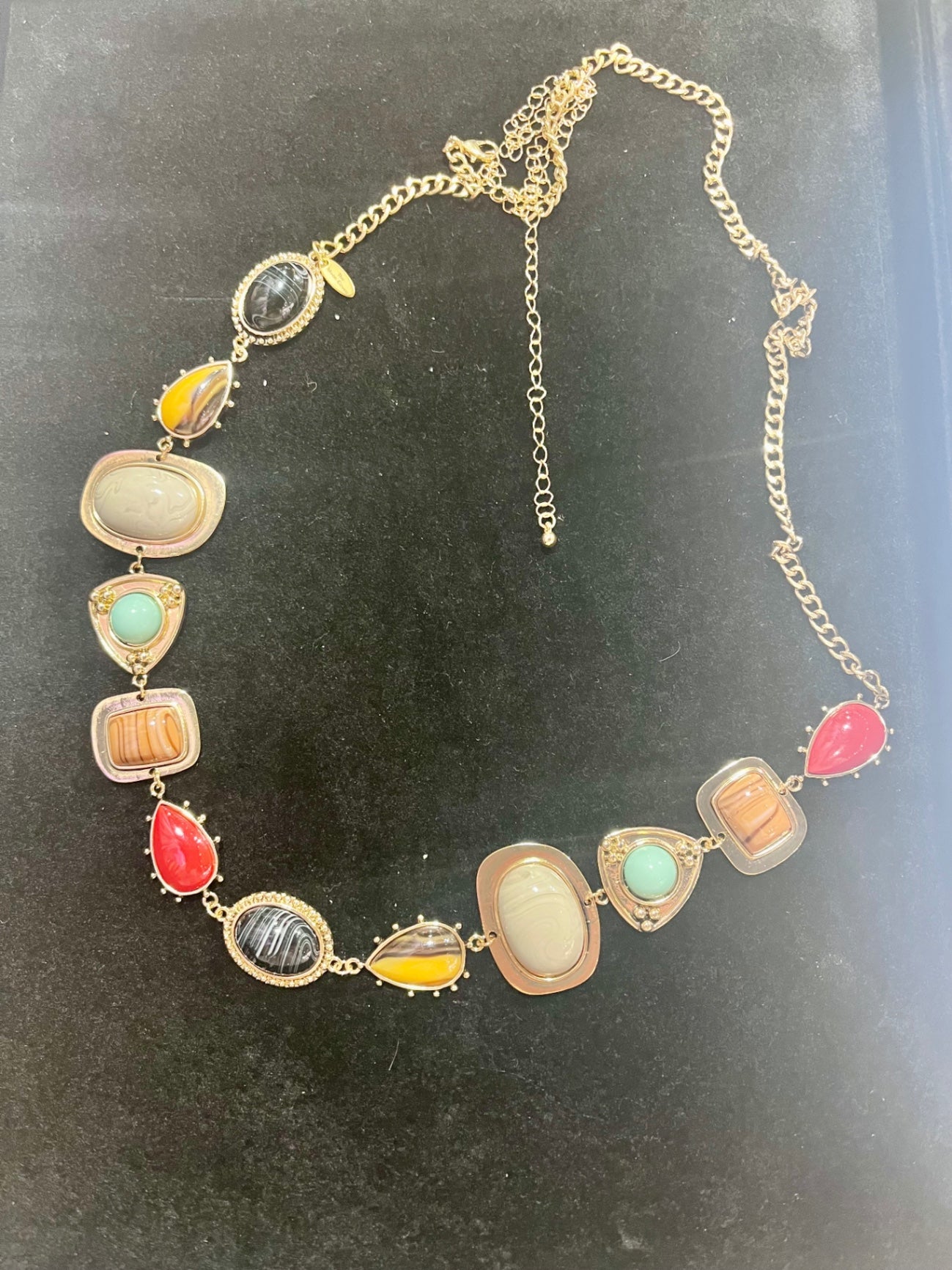 Beaded Gold Chain Belt