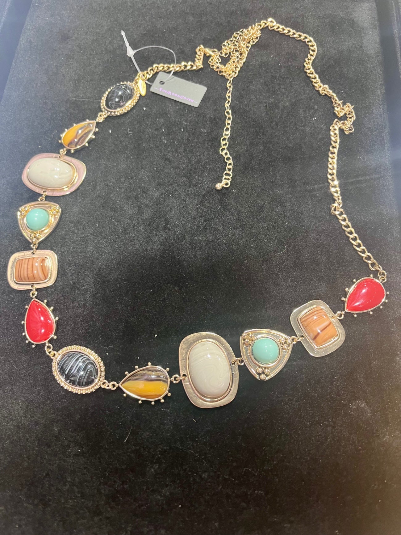 Beaded Gold Chain Belt