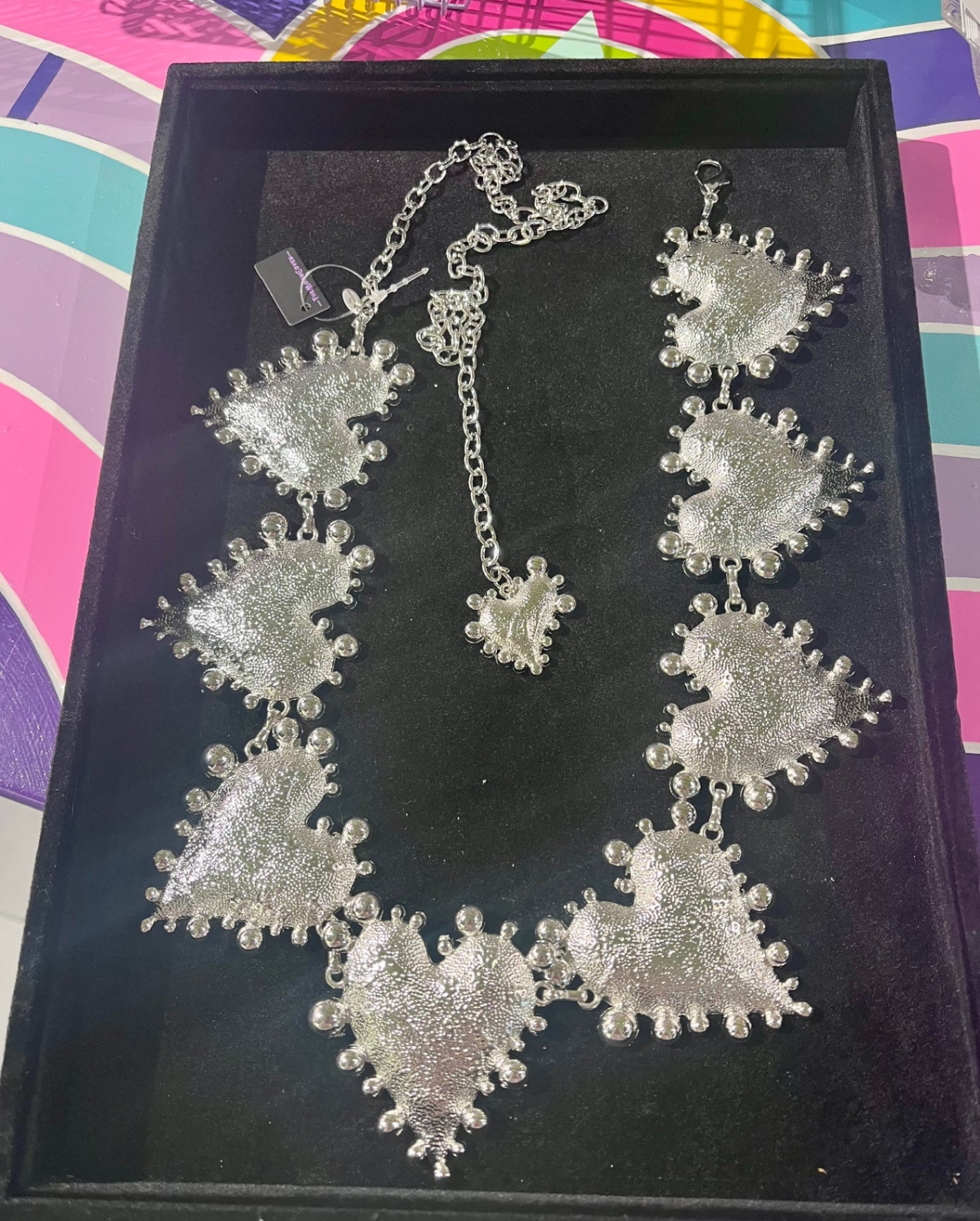 Silver Heart Chain Belt