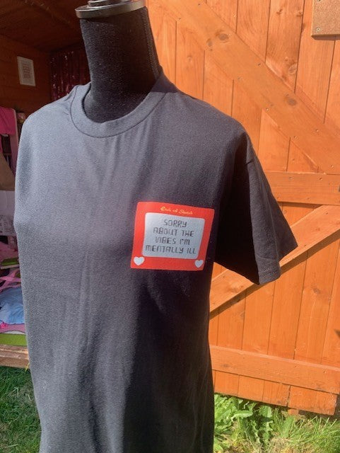 funny mentally ill etch tshirt