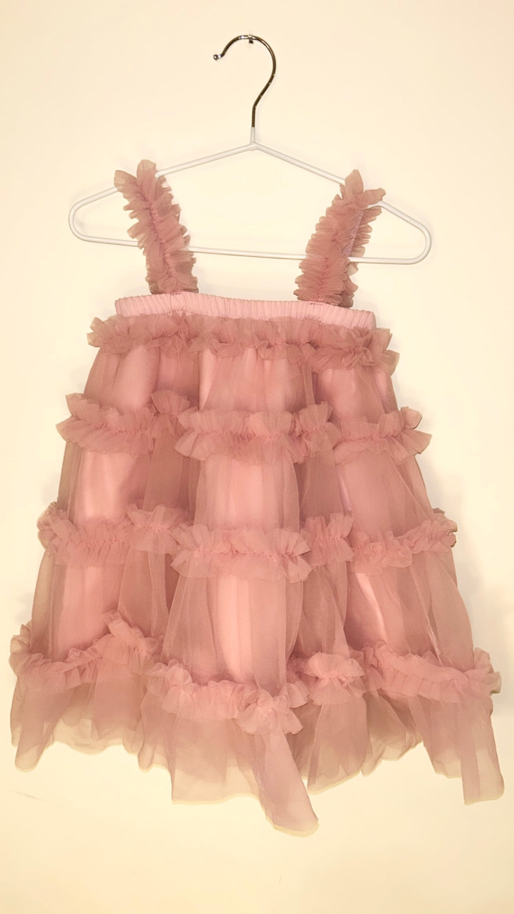 Dusky Pink Tulle Tutu Dress 2-3yrs