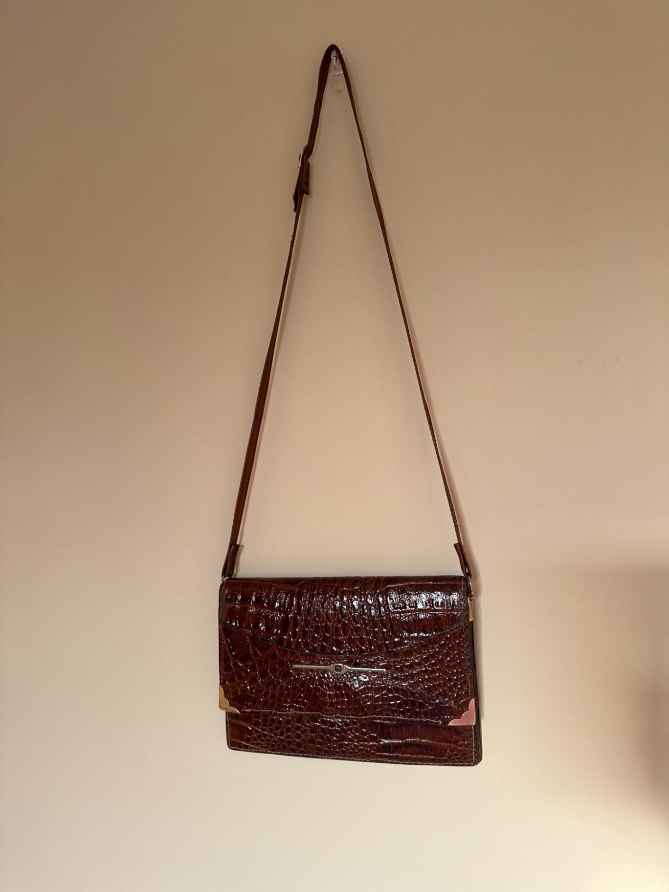 Vintage Crocodile Leather Bag