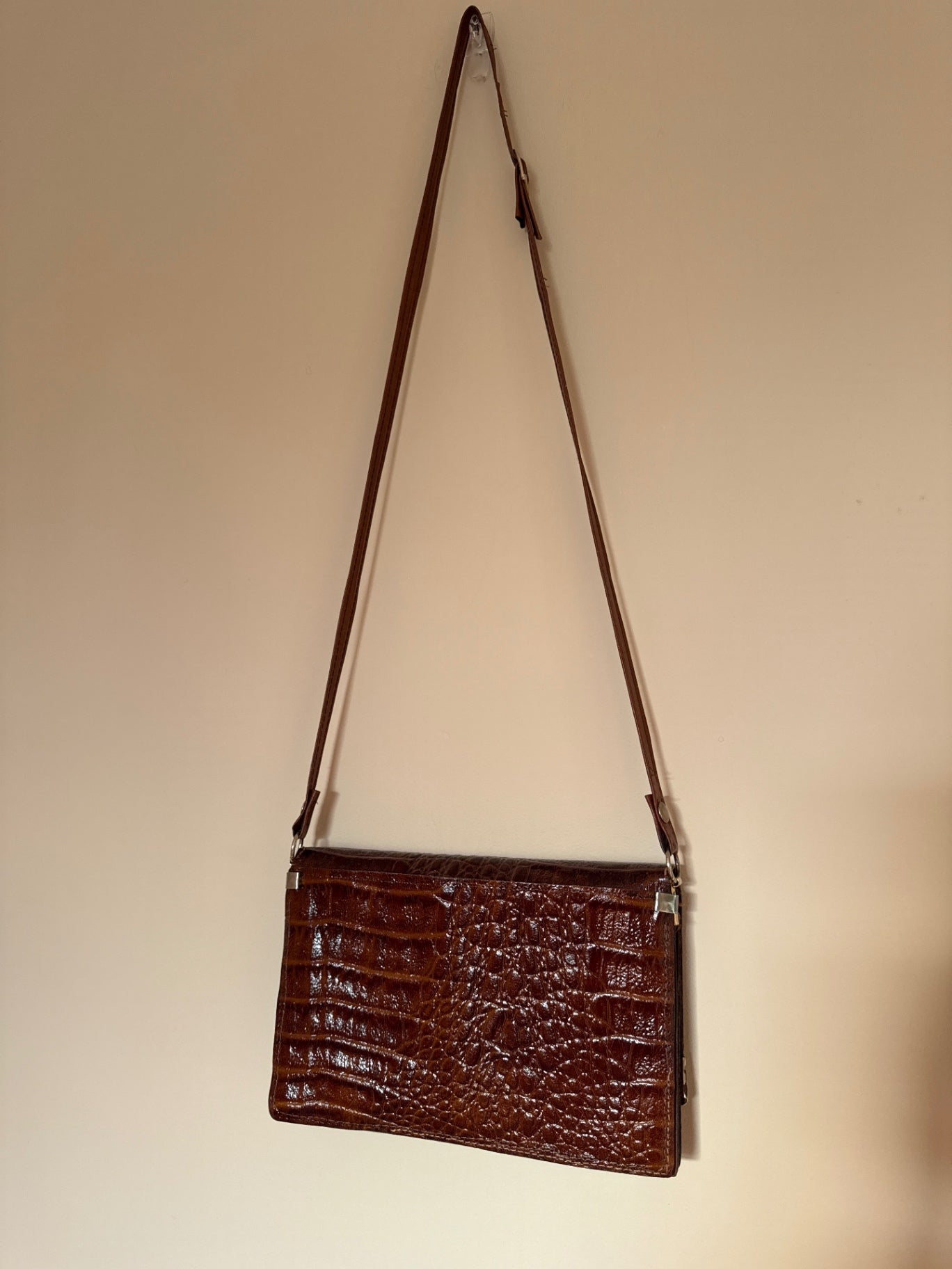 Vintage Crocodile Leather Bag