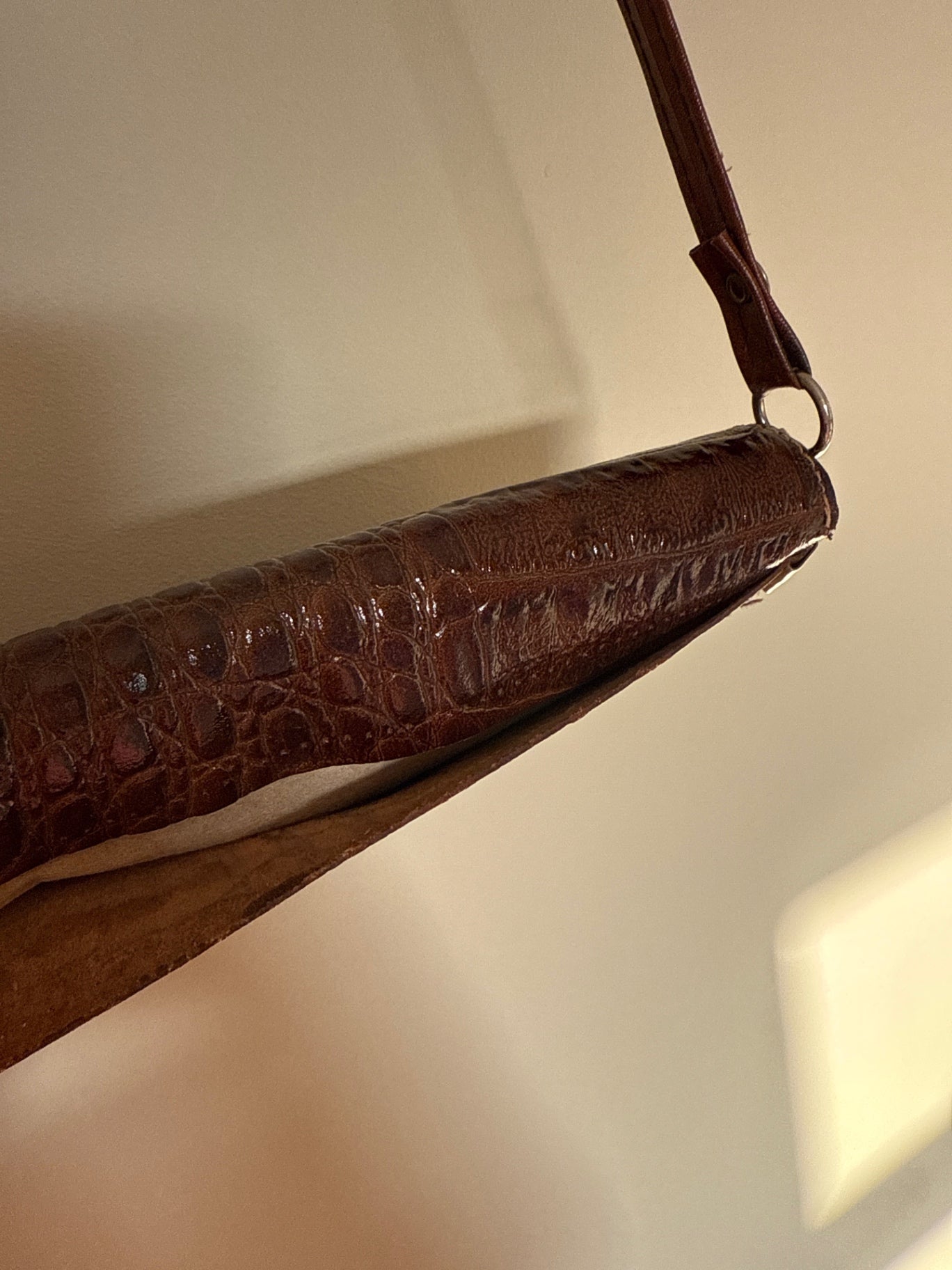 Vintage Crocodile Leather Bag