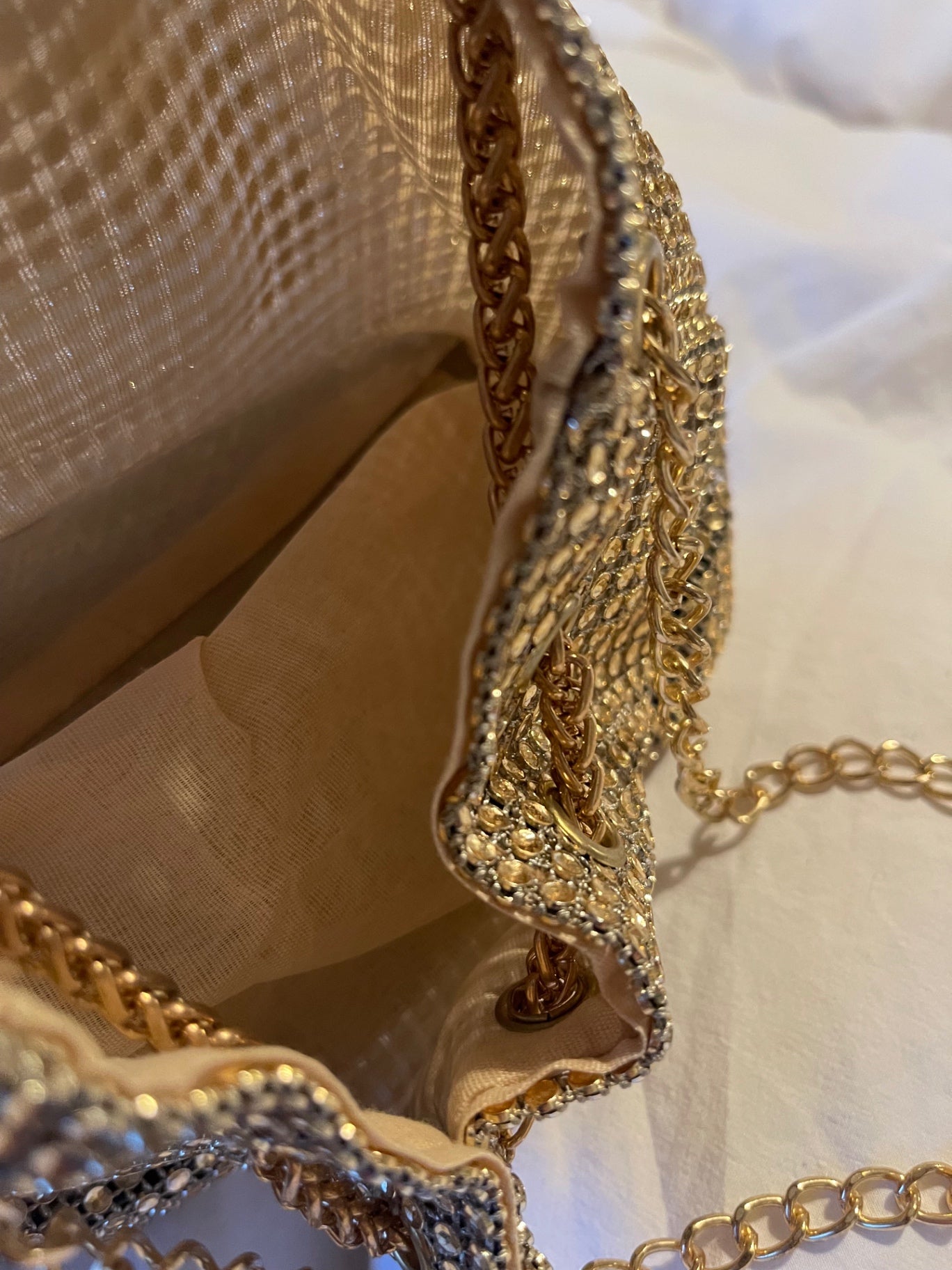Preloved Gold Sparkle Bag